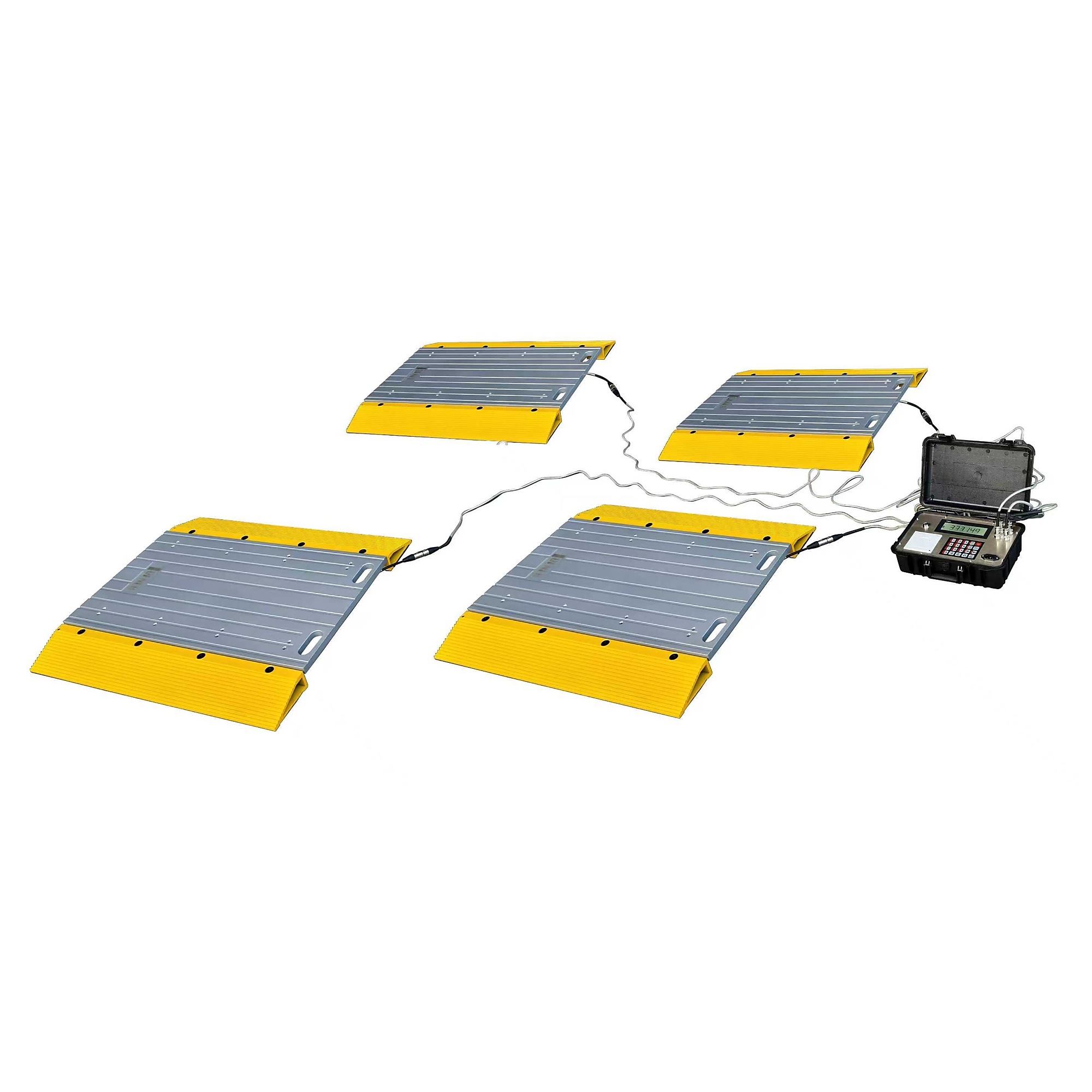 Optima Scale Heavy Duty Portable Vehicle Axle Scale Pads, 100,000 lb x 10 lb - 4 Pads, Model#: OP-928-4-2416